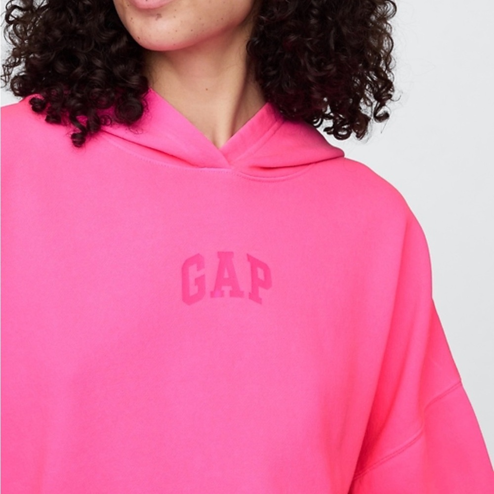 GAP Hot Pink Logo Hoodie Sweater